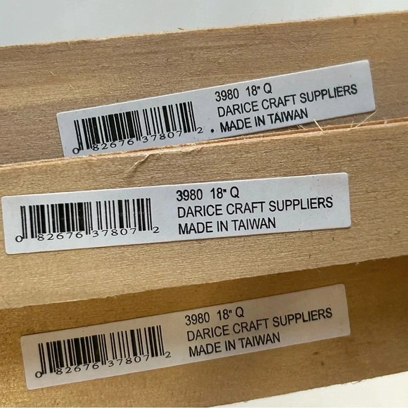 (Lot of 9) NWT Darice 18” Embroidery Hoop Quilting Hoop Wooden - Picture 4 of 5